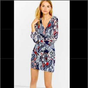 NWT Express pop floral LS dress